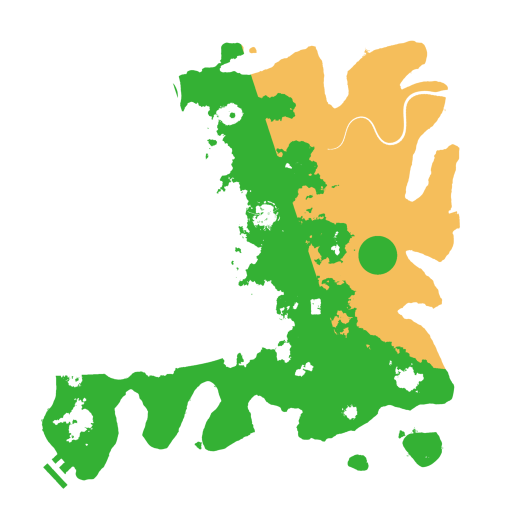 Biome Rust Map: Procedural Map, Size: 3500, Seed: 653452