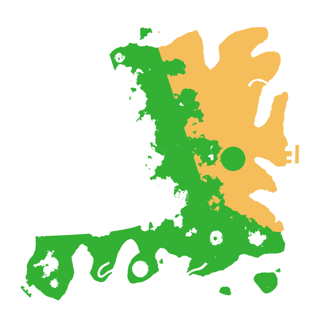 Biome Rust Map: Procedural Map, Size: 3500, Seed: 653452