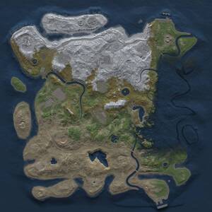 Thumbnail Rust Map: Procedural Map, Size: 4250, Seed: 809945092, 17 Monuments
