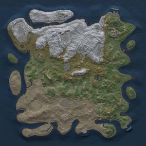 Thumbnail Rust Map: Procedural Map, Size: 4250, Seed: 809945092, 19 Monuments