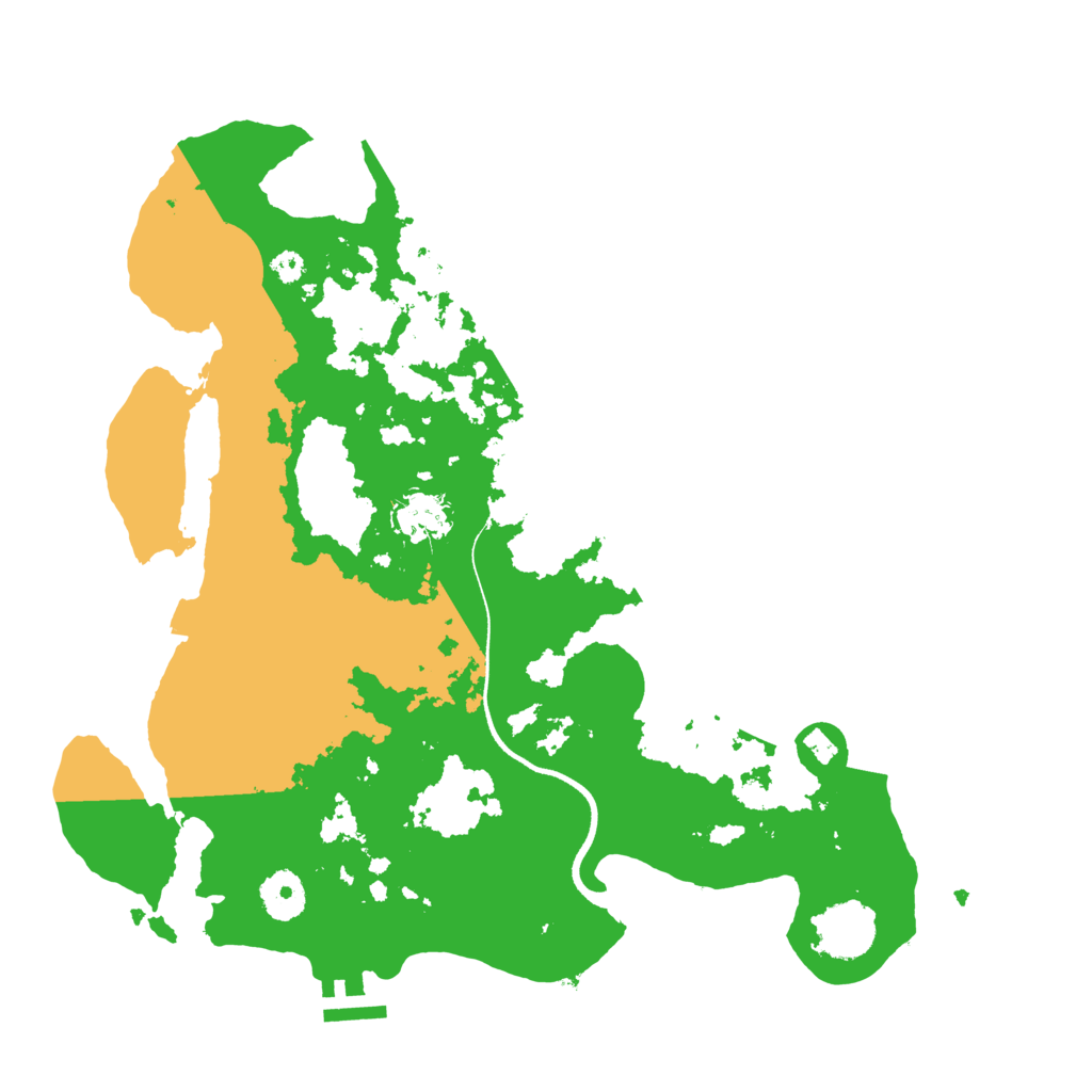 Biome Rust Map: Procedural Map, Size: 3500, Seed: 290447194
