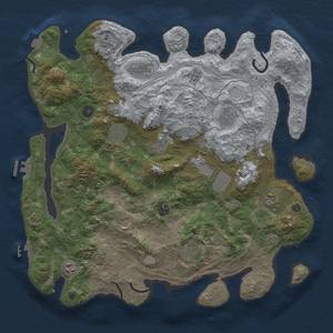 Thumbnail Rust Map: Procedural Map, Size: 4250, Seed: 681569516, 19 Monuments
