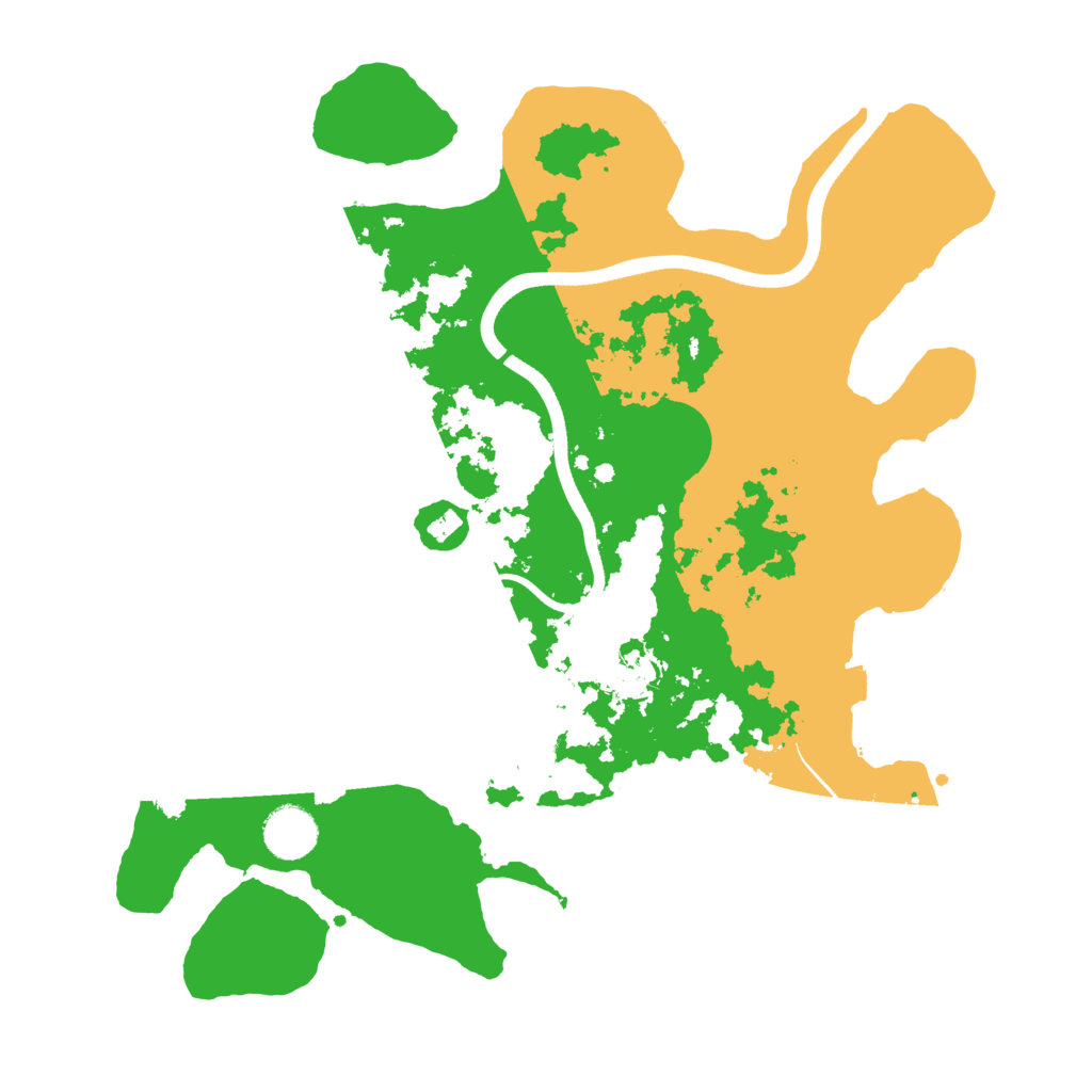 Biome Rust Map: Procedural Map, Size: 3600, Seed: 1988916392