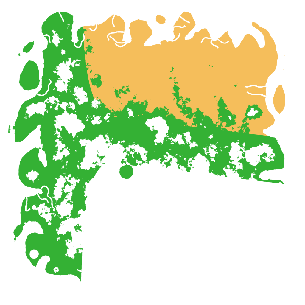 Biome Rust Map: Procedural Map, Size: 6000, Seed: 1995246418