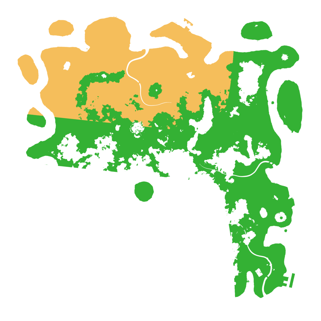 Biome Rust Map: Procedural Map, Size: 4500, Seed: 98692882
