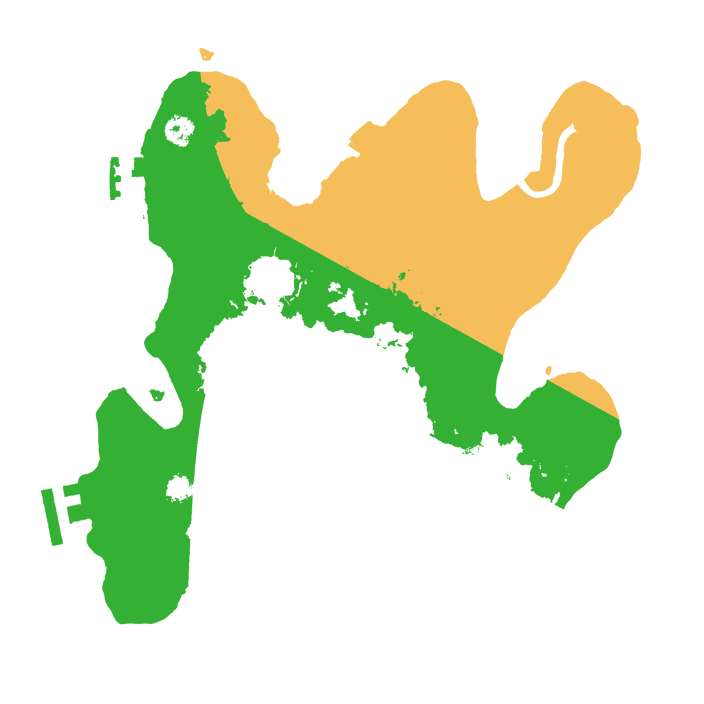 Biome Rust Map: Procedural Map, Size: 2500, Seed: 132944647