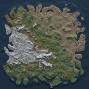 Thumbnail Rust Map: Procedural Map, Size: 6000, Seed: 723047522, 19 Monuments