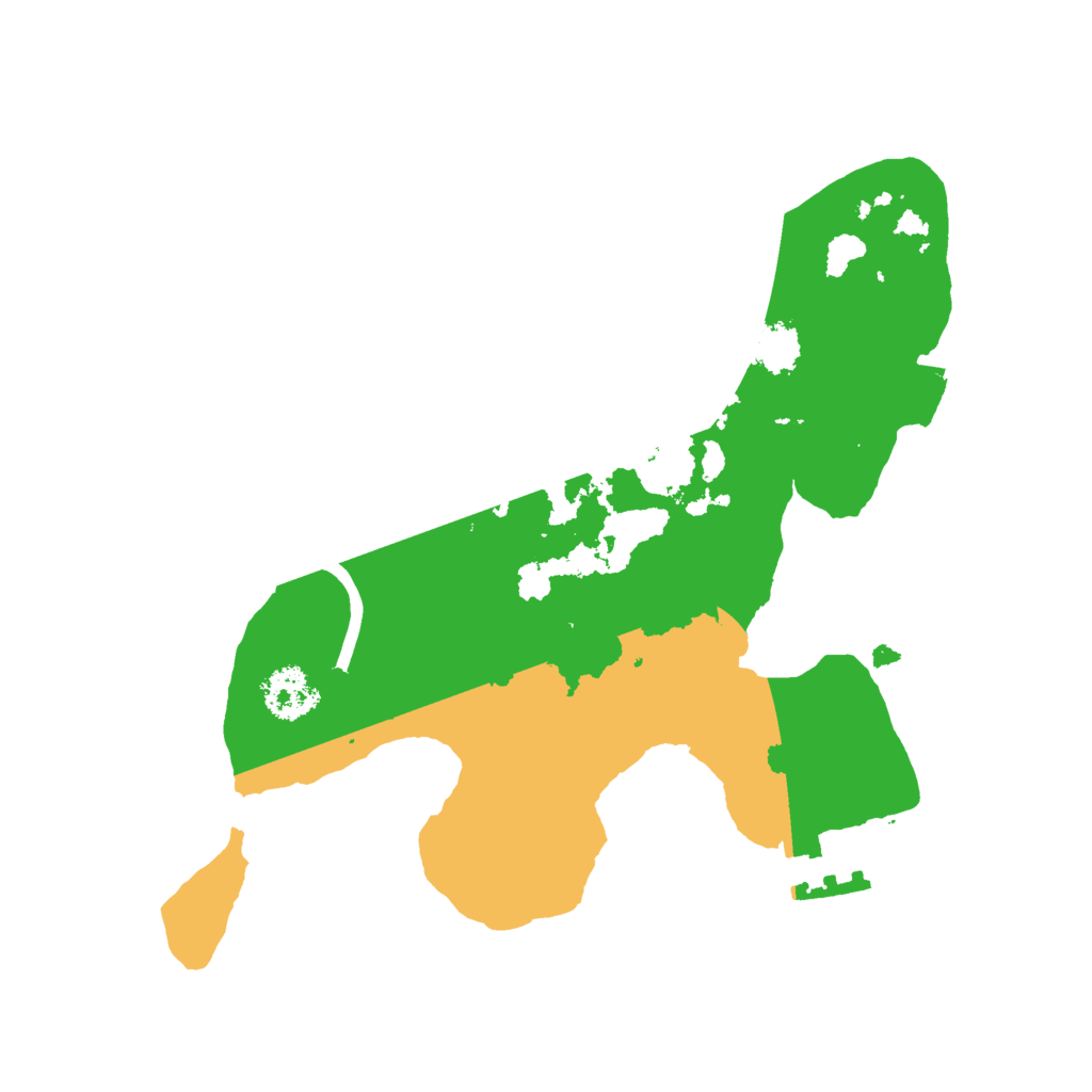 Biome Rust Map: Procedural Map, Size: 2100, Seed: 2345