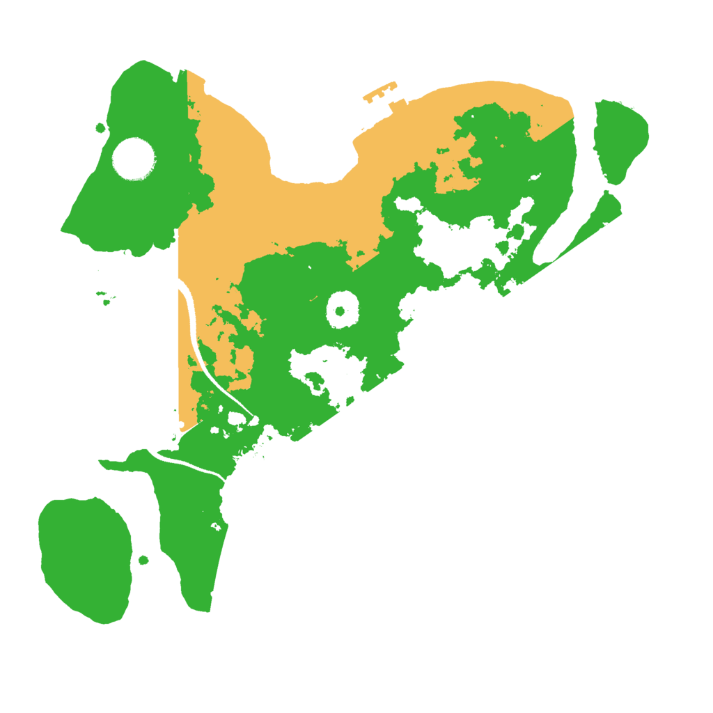 Biome Rust Map: Procedural Map, Size: 3000, Seed: 327593926