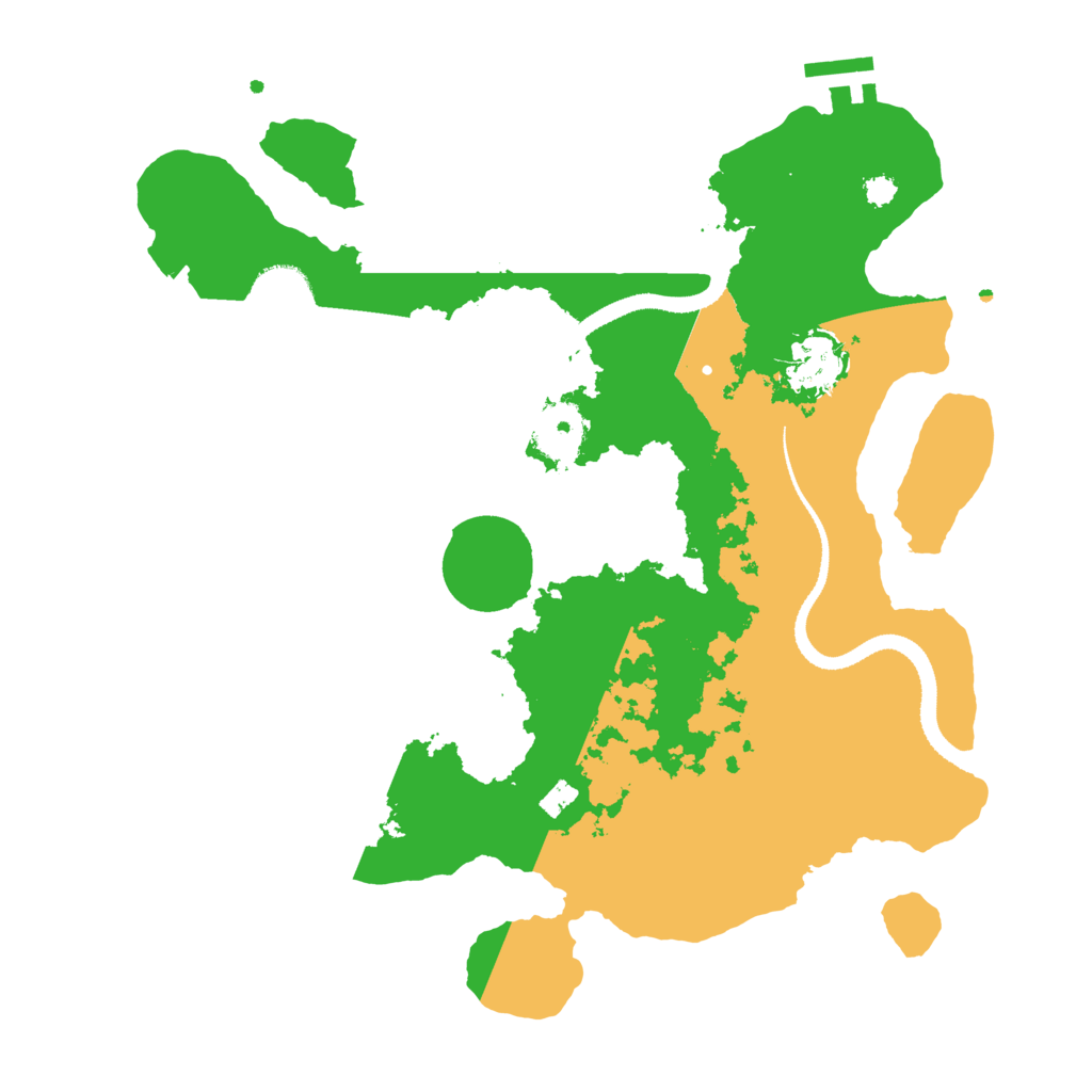 Biome Rust Map: Procedural Map, Size: 3200, Seed: 608214239