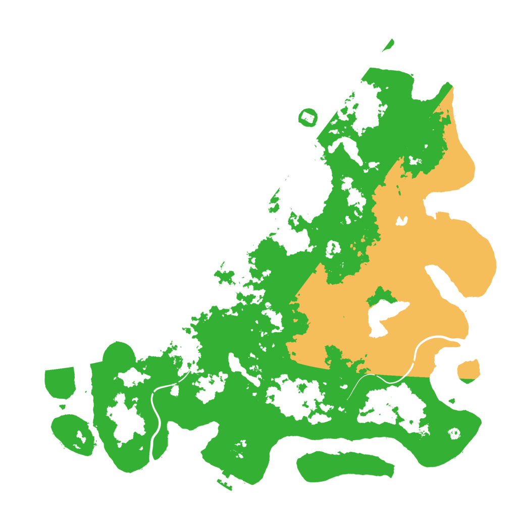Biome Rust Map: Procedural Map, Size: 4500, Seed: 409299155