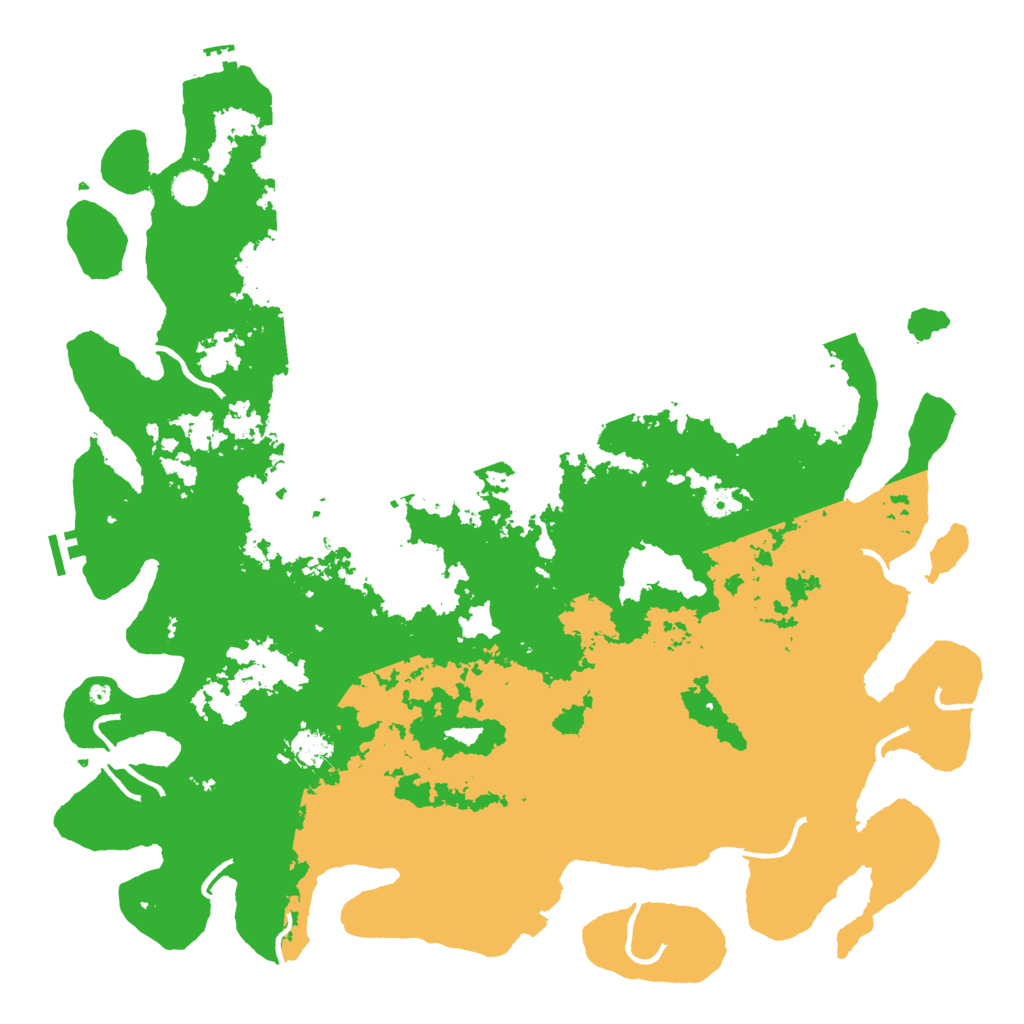 Biome Rust Map: Procedural Map, Size: 5000, Seed: 1106792521