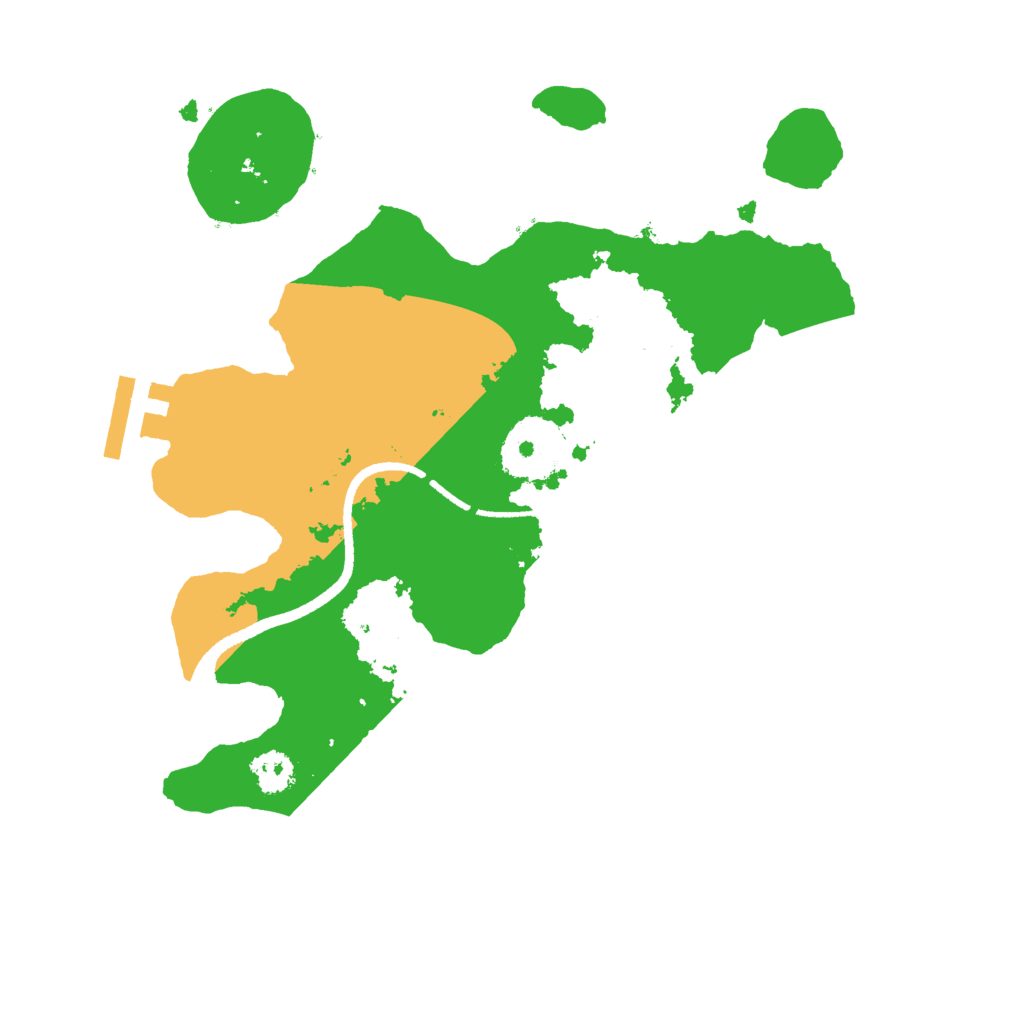 Biome Rust Map: Procedural Map, Size: 2500, Seed: 3879216