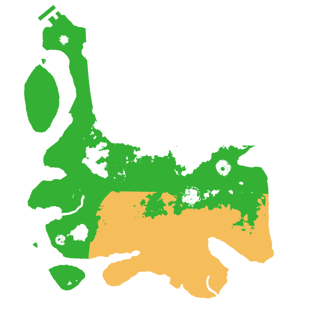 Biome Rust Map: Procedural Map, Size: 3200, Seed: 40551