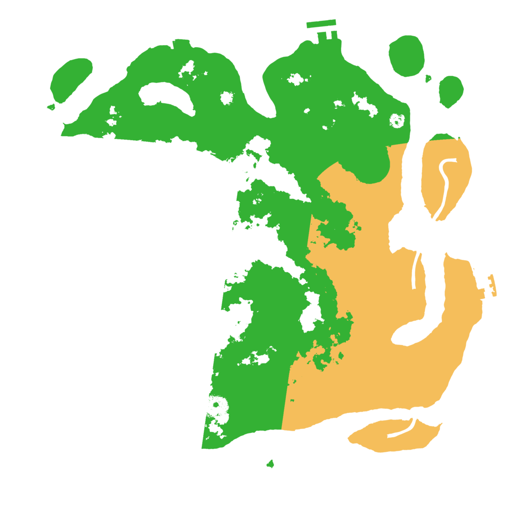 Biome Rust Map: Procedural Map, Size: 3500, Seed: 123778596