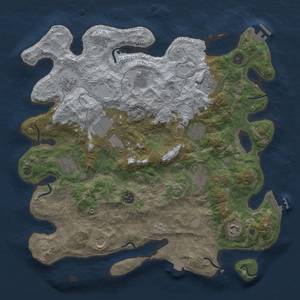 Thumbnail Rust Map: Procedural Map, Size: 4000, Seed: 1652748635, 19 Monuments