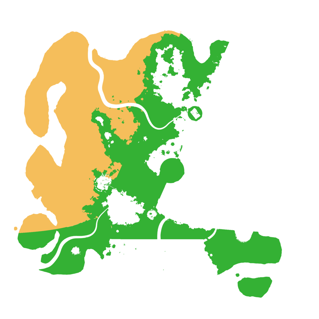 Biome Rust Map: Procedural Map, Size: 3500, Seed: 337693260