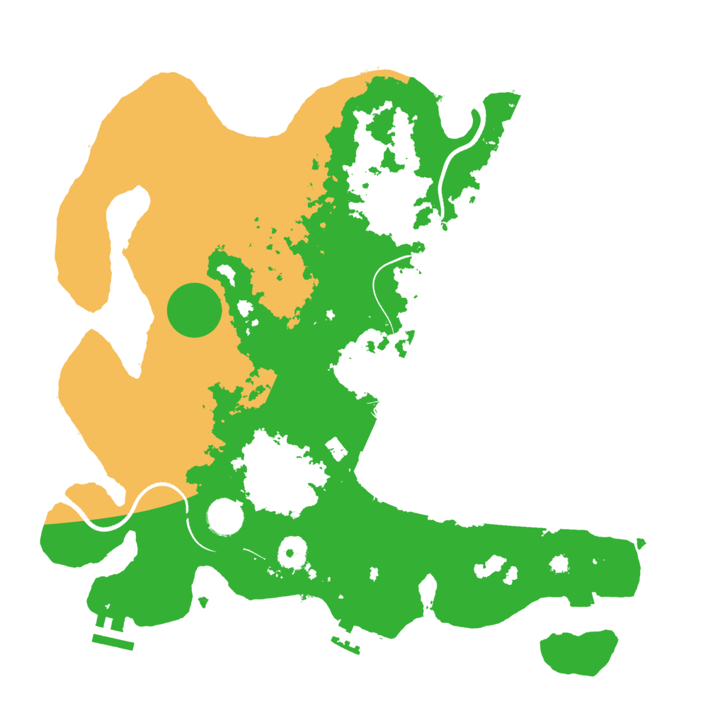 Biome Rust Map: Procedural Map, Size: 3500, Seed: 337693260