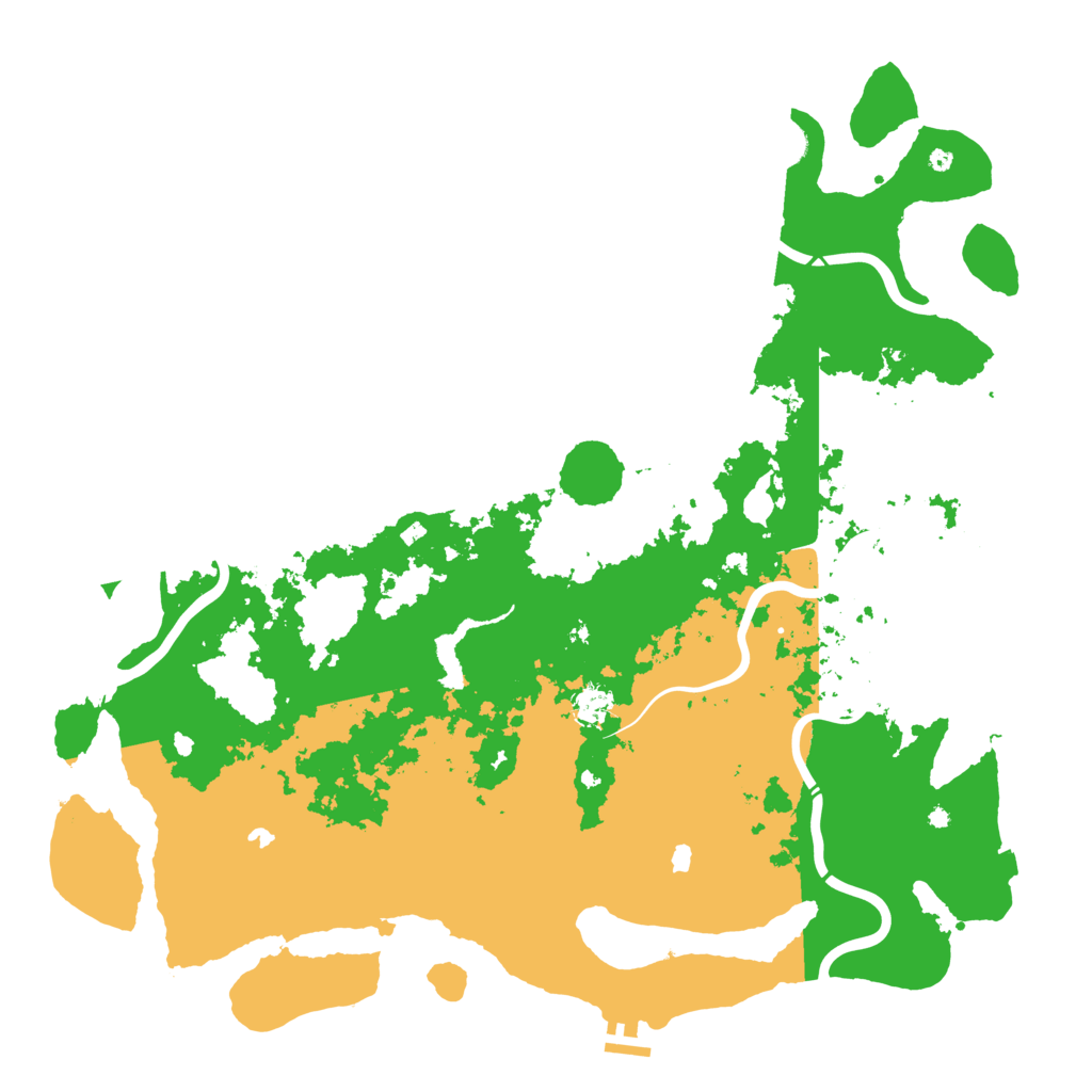 Biome Rust Map: Procedural Map, Size: 4800, Seed: 439876134