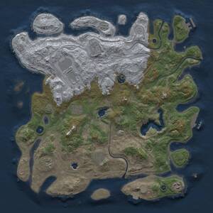 Thumbnail Rust Map: Procedural Map, Size: 4250, Seed: 1289663910, 14 Monuments