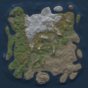 Thumbnail Rust Map: Procedural Map, Size: 4500, Seed: 975736822, 19 Monuments