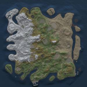 Thumbnail Rust Map: Procedural Map, Size: 4000, Seed: 357378976, 19 Monuments