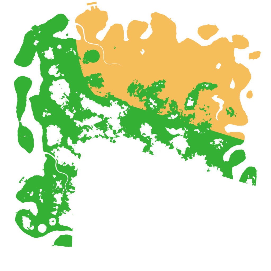 Biome Rust Map: Procedural Map, Size: 5500, Seed: 27568752