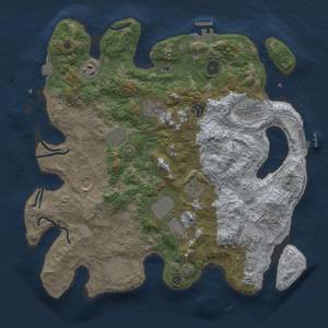 Thumbnail Rust Map: Procedural Map, Size: 3750, Seed: 12719337, 19 Monuments