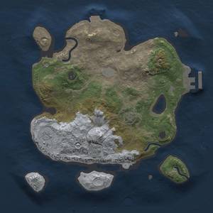 Thumbnail Rust Map: Procedural Map, Size: 2446, Seed: 500, 7 Monuments