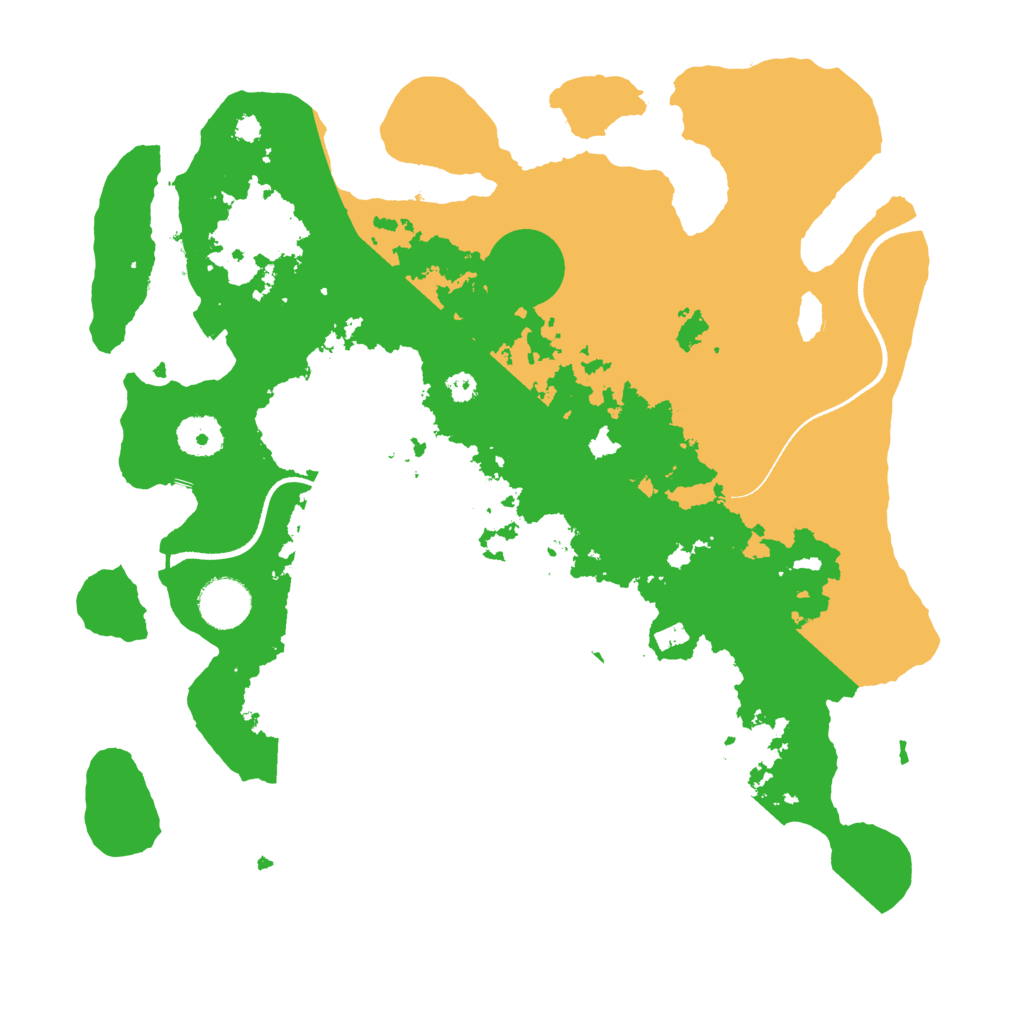 Biome Rust Map: Procedural Map, Size: 3500, Seed: 1354745141