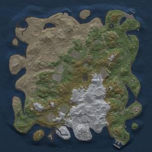 Thumbnail Rust Map: Procedural Map, Size: 4250, Seed: 1919518682, 19 Monuments