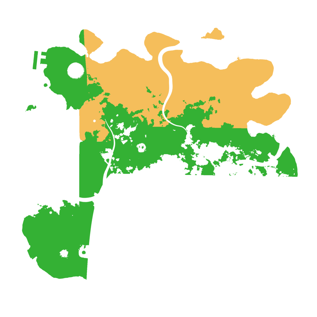 Biome Rust Map: Procedural Map, Size: 3500, Seed: 980622203