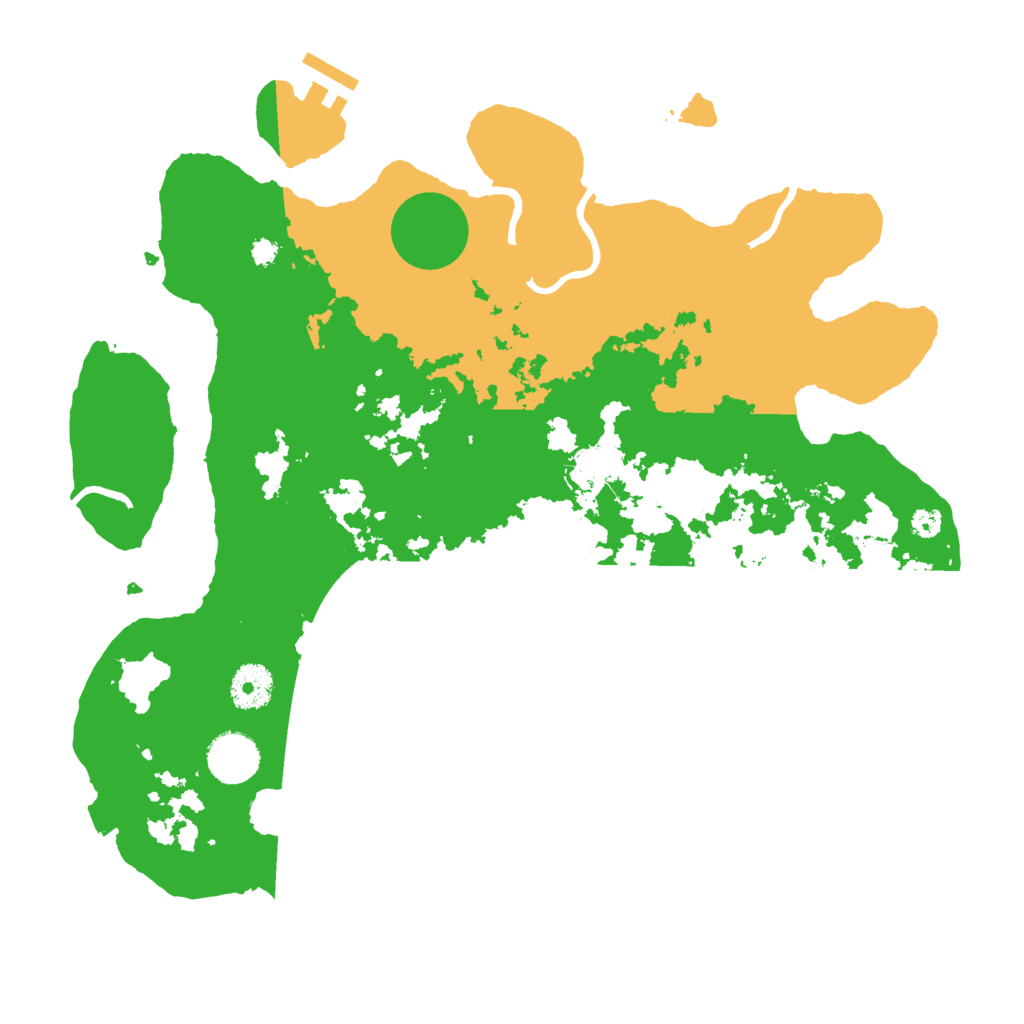 Biome Rust Map: Procedural Map, Size: 3500, Seed: 980622203