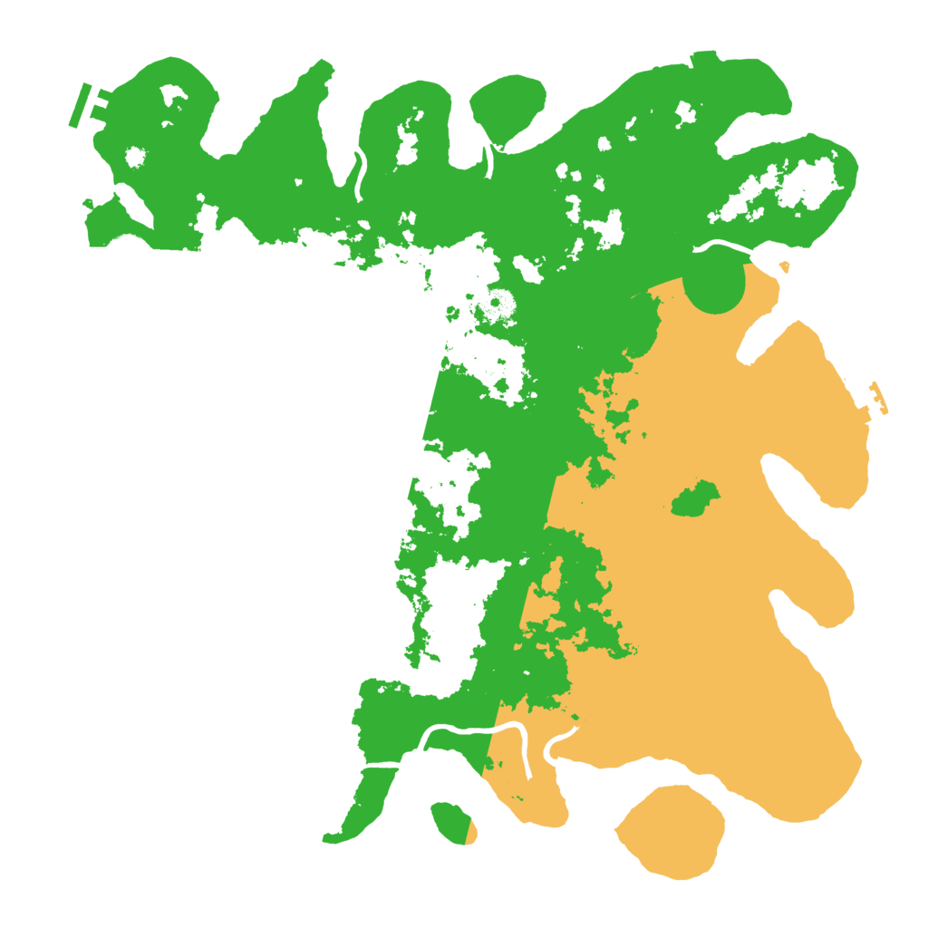 Biome Rust Map: Procedural Map, Size: 4100, Seed: 14542