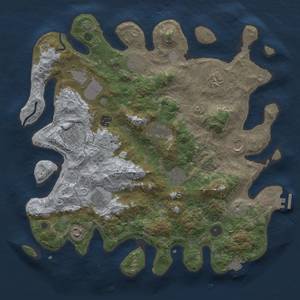 Thumbnail Rust Map: Procedural Map, Size: 4000, Seed: 1543237773, 18 Monuments