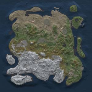 Thumbnail Rust Map: Procedural Map, Size: 3750, Seed: 82251520, 18 Monuments