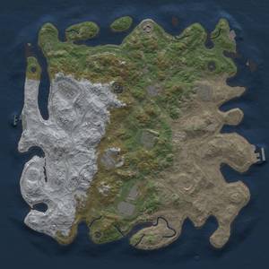 Thumbnail Rust Map: Procedural Map, Size: 4250, Seed: 2057635665, 19 Monuments