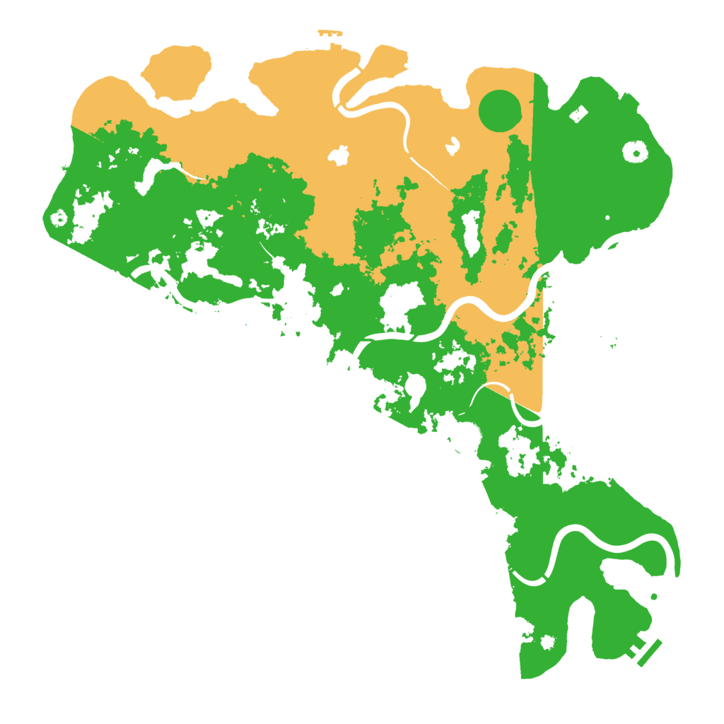 Biome Rust Map: Procedural Map, Size: 4500, Seed: 2020014438