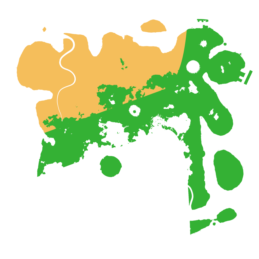 Biome Rust Map: Procedural Map, Size: 3500, Seed: 1310075161