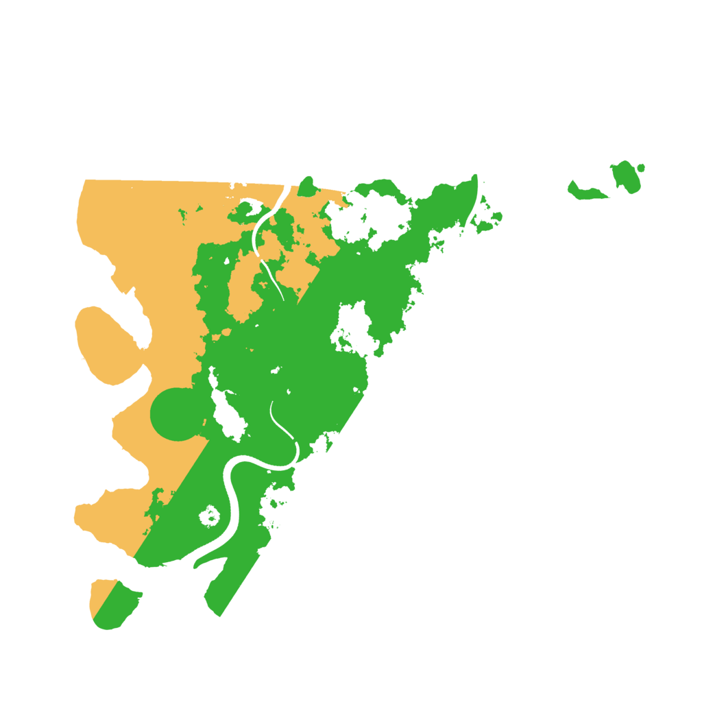 Biome Rust Map: Procedural Map, Size: 3500, Seed: 1625606668