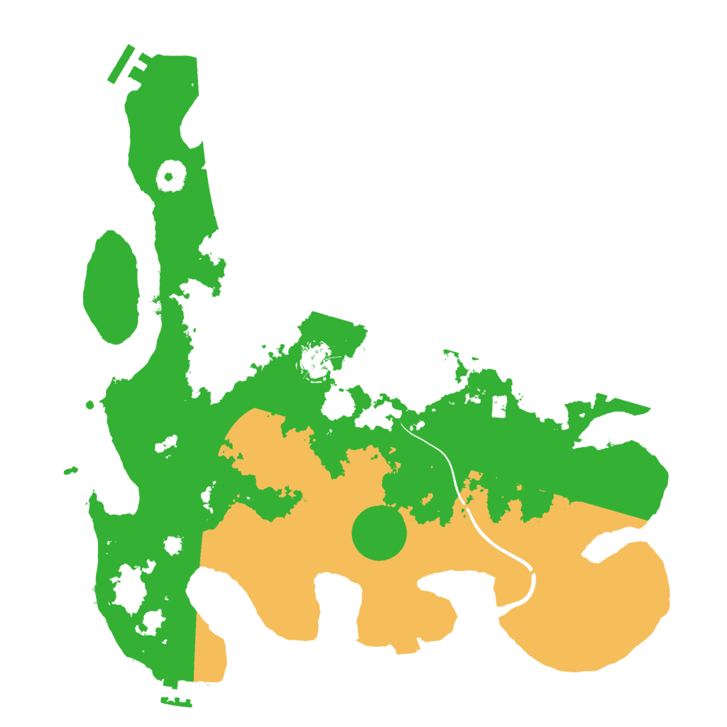 Biome Rust Map: Procedural Map, Size: 3500, Seed: 1229968287