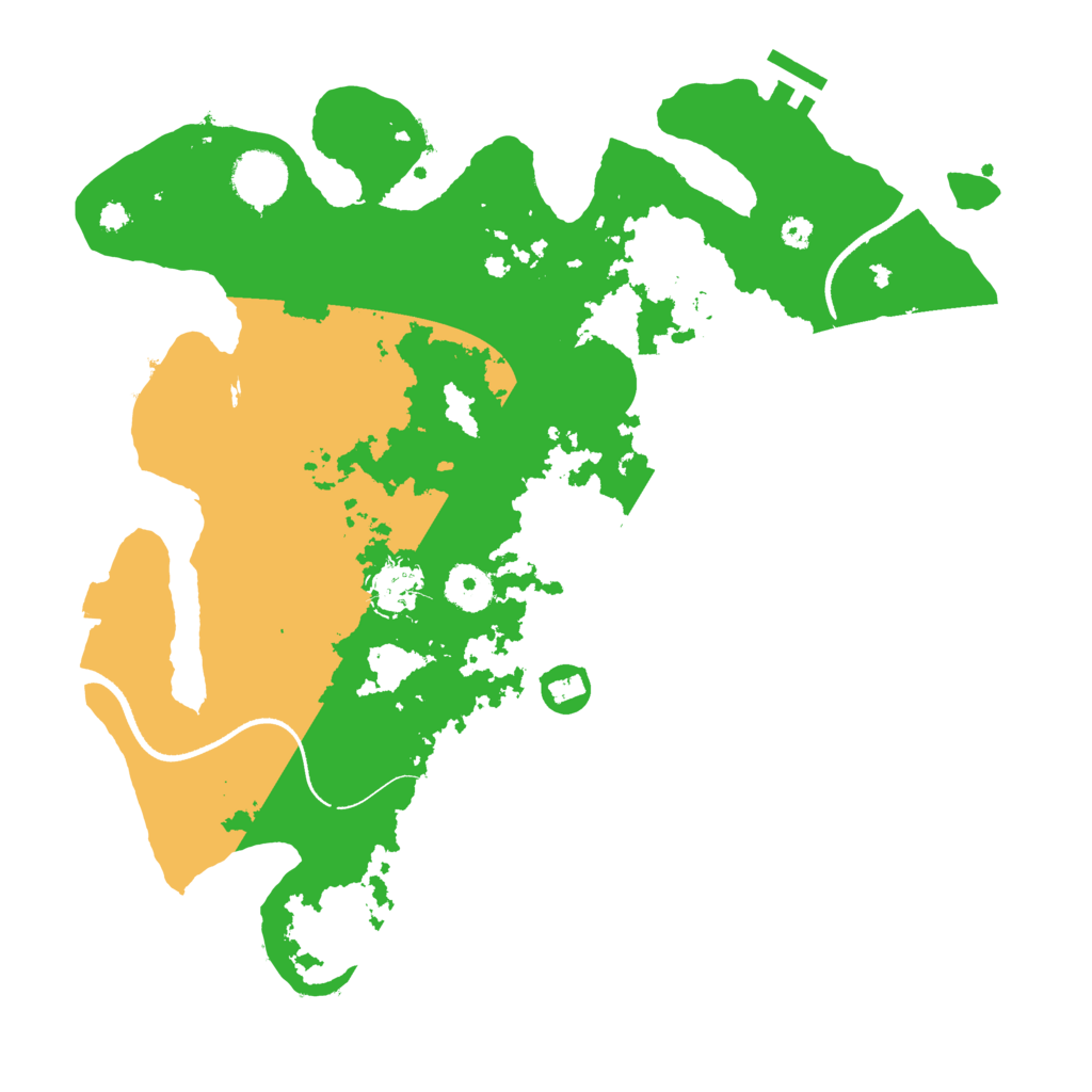 Biome Rust Map: Procedural Map, Size: 3500, Seed: 227214279