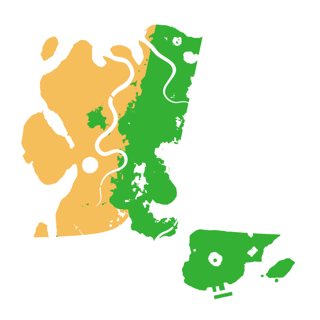 Biome Rust Map: Procedural Map, Size: 3500, Seed: 231405445