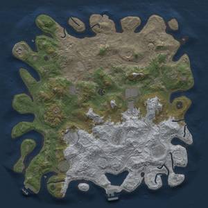 Thumbnail Rust Map: Procedural Map, Size: 4300, Seed: 1628248331, 19 Monuments