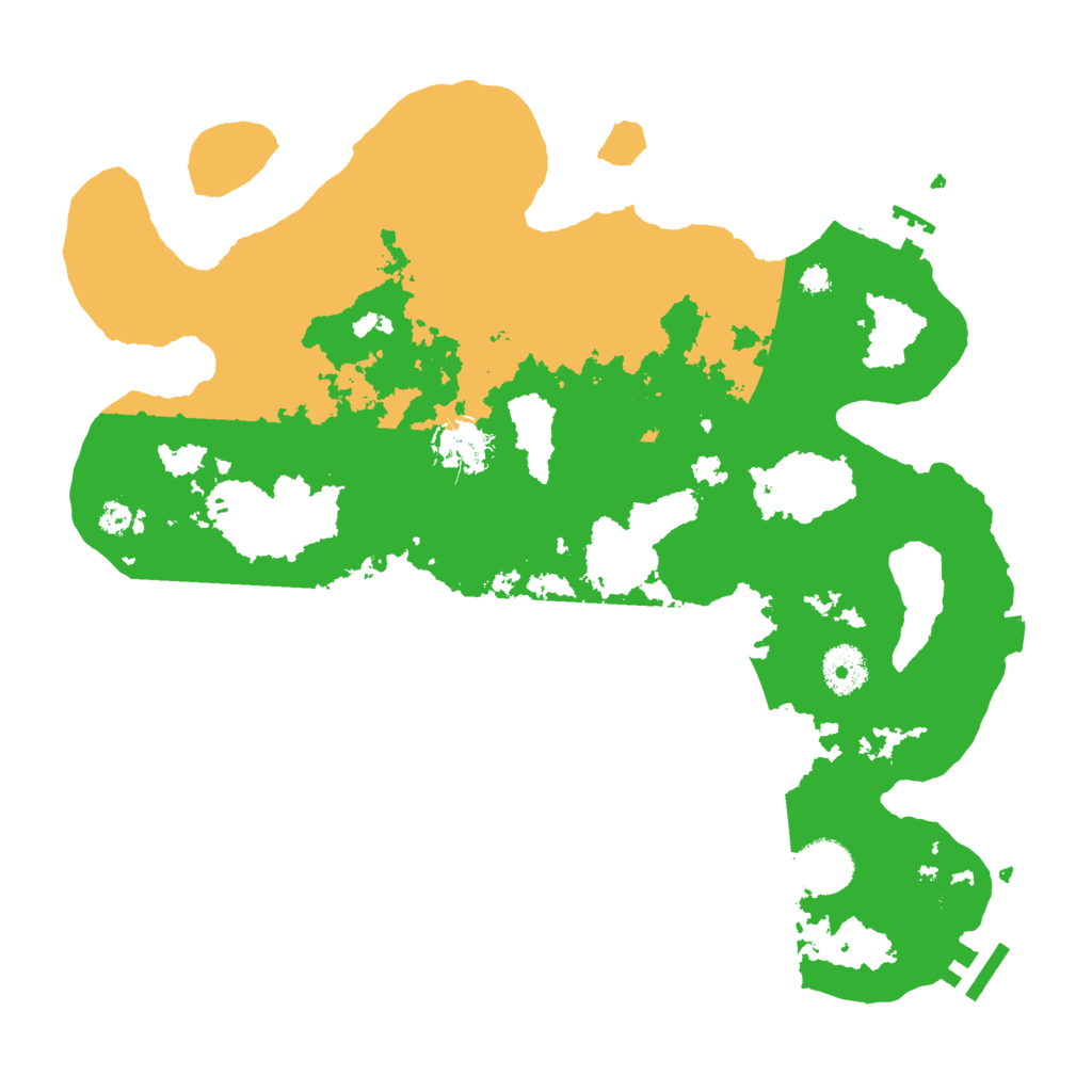 Biome Rust Map: Procedural Map, Size: 3500, Seed: 302486545