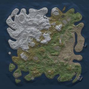 Thumbnail Rust Map: Procedural Map, Size: 4500, Seed: 772013935, 18 Monuments