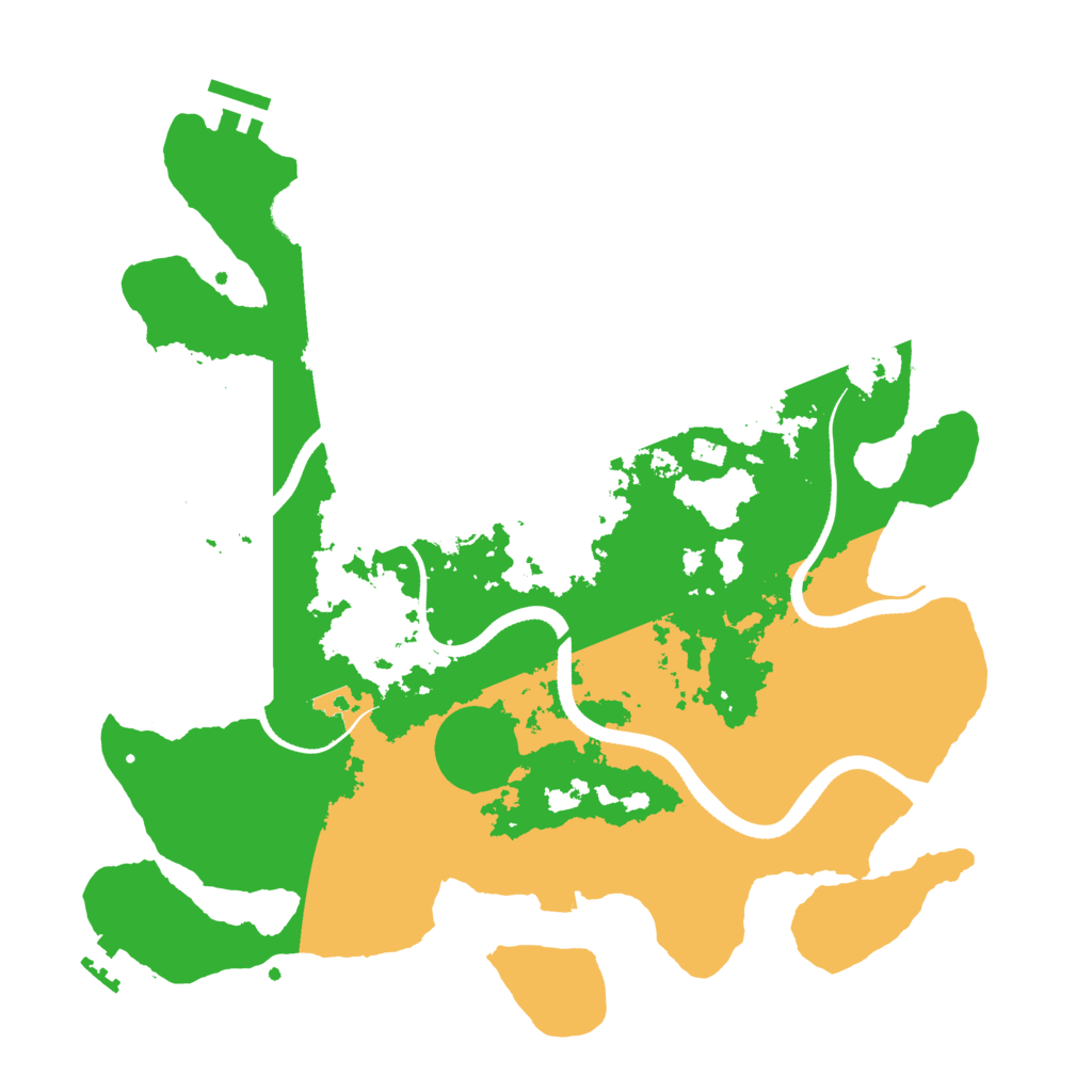 Biome Rust Map: Procedural Map, Size: 3500, Seed: 703160958