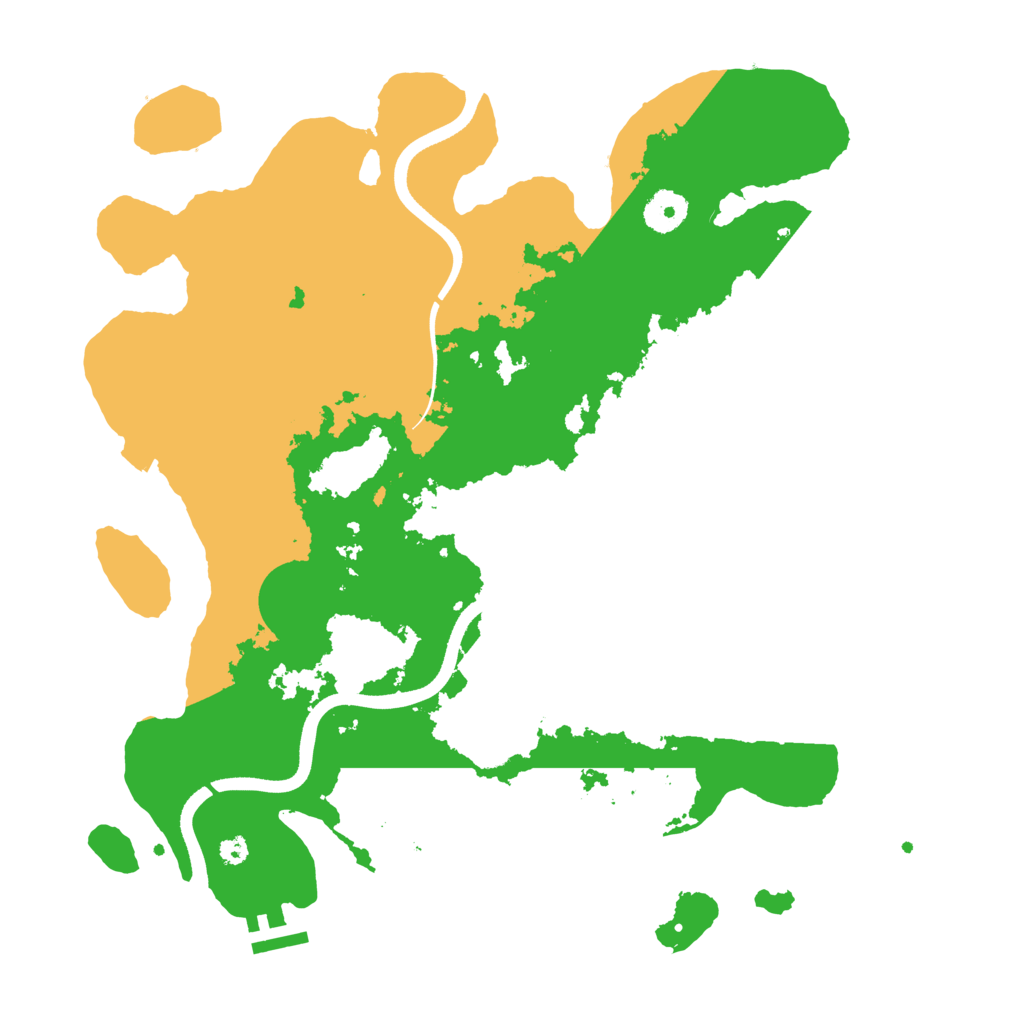 Biome Rust Map: Procedural Map, Size: 3650, Seed: 27831