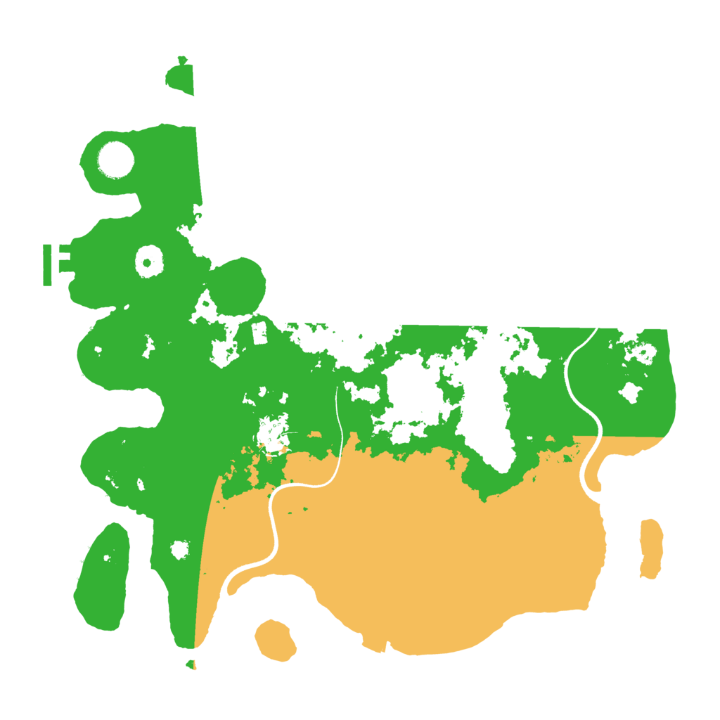 Biome Rust Map: Procedural Map, Size: 3500, Seed: 121916472