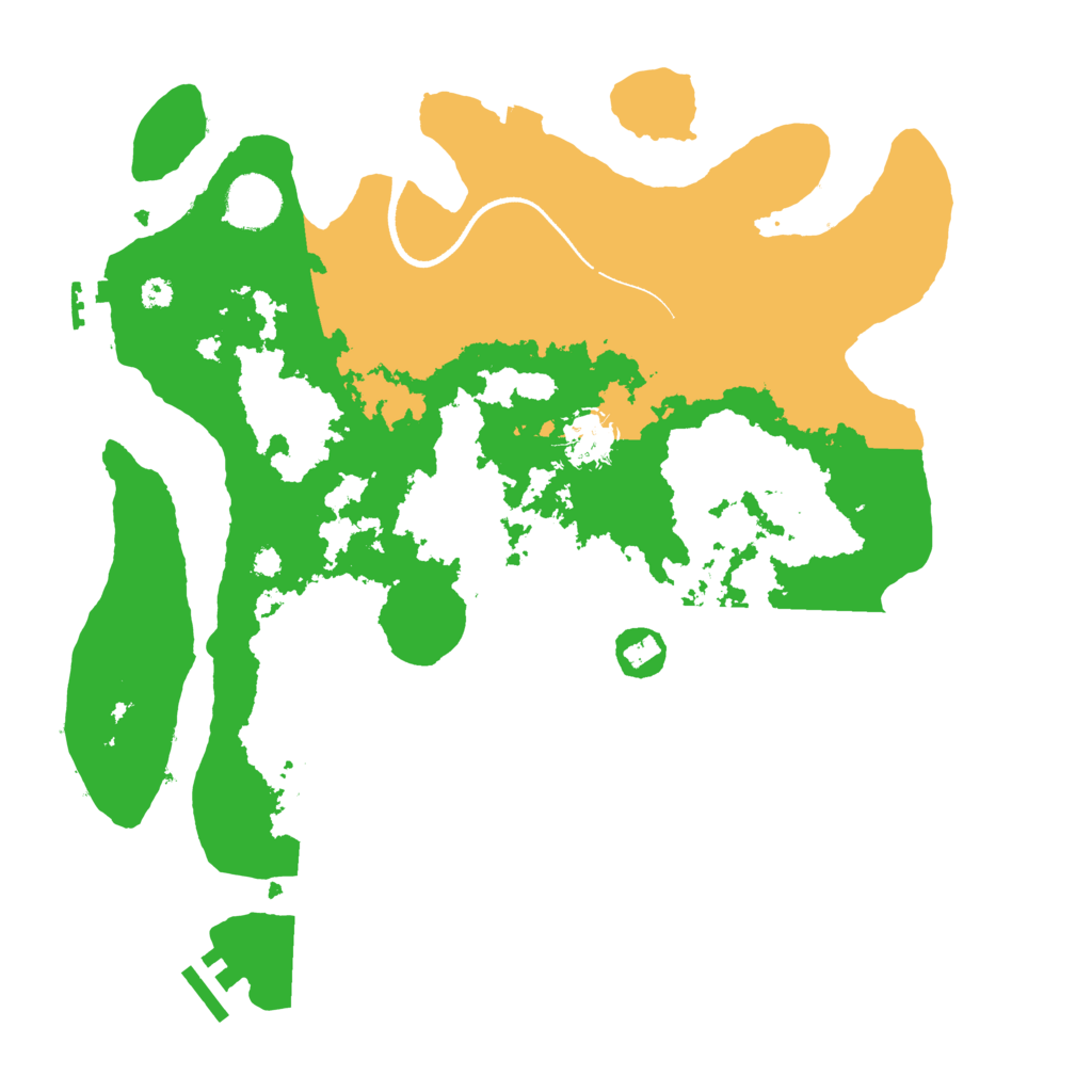 Biome Rust Map: Procedural Map, Size: 3500, Seed: 140003032